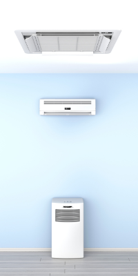Przykłady klimatyzacji jednostek wewnętrznych od podsufitowej inaczej kasetonowej po klimatyzację split i mono block