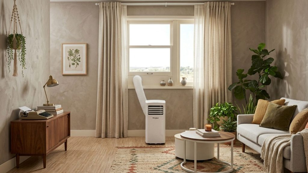 klimatyzator przenośny w salonie